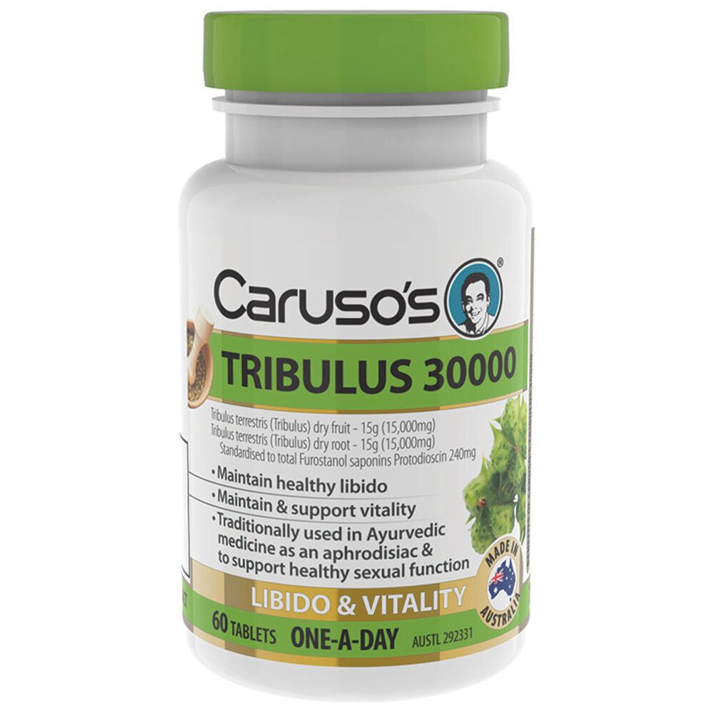 카루소스 내츄럴 헬스 원 어 데이 트리뷸러스 30000mg 60타블렛 Carusos Natural Health One a Day Tribulus 30000mg 60 Tablets