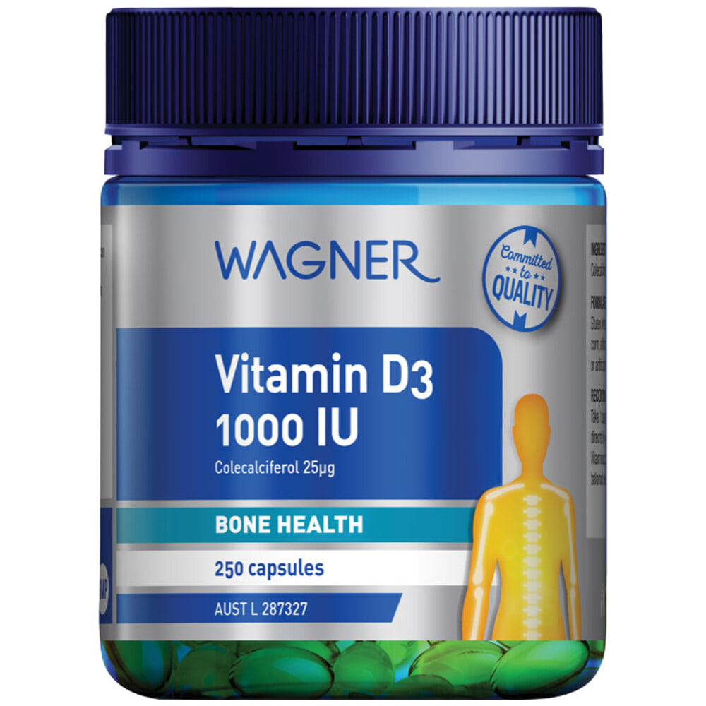 와그너 비타민 D3 1000iu 250정 Wagner Vitamin D3 1000IU 250 Capsules