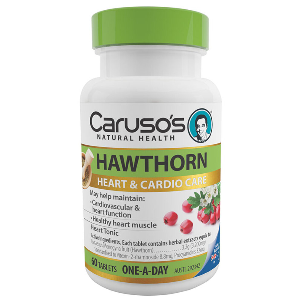 카루소스 내츄럴 헬스 원 어 데이 호손 60타블렛 Carusos Natural Health One a Day Hawthorn 60 Tablets