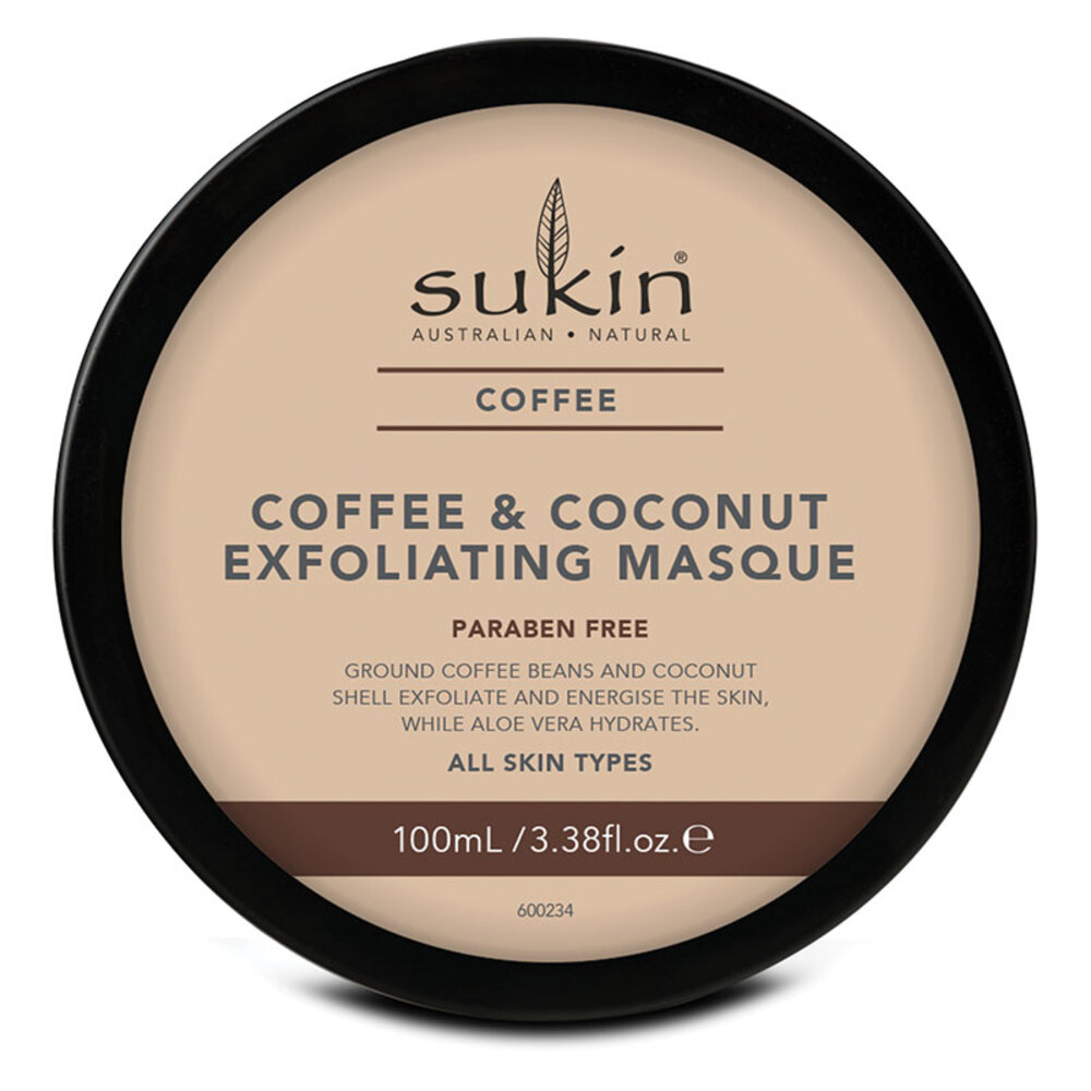 수킨 커피 앤 코코넛 익스플로에이팅 마스크 100ml, Sukin Coffee And Coconut Exfoliating Masque 100ml