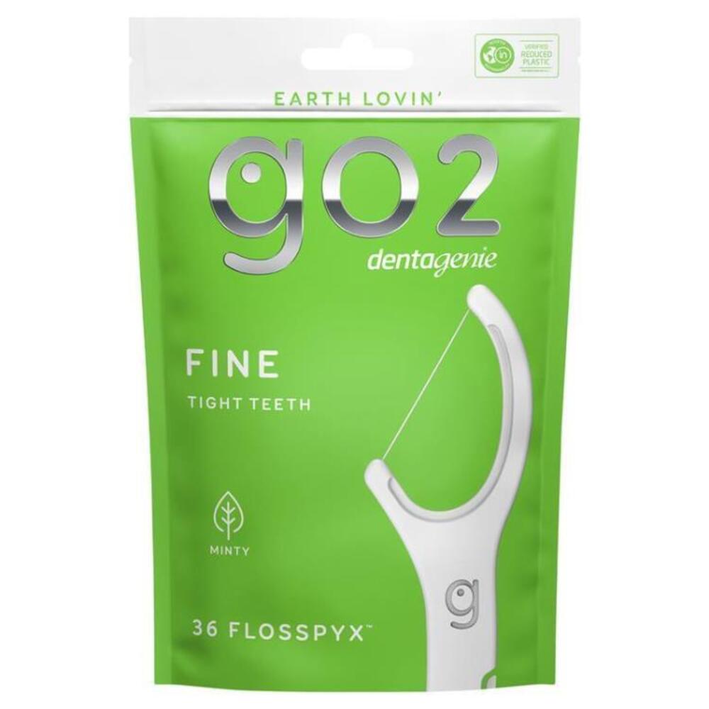 GO2 Dentagenie Fine Flosspyx Mint 36 Pack