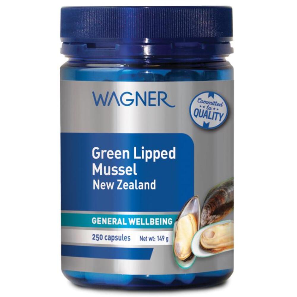 와그너 초록입홍합 500mg 250정,  Wagner Green Lipped Mussel New Zealand 500mg 250 Capsules