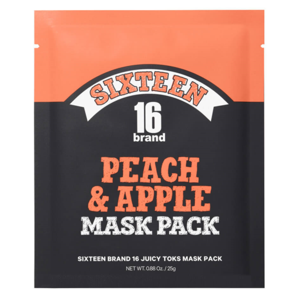 16브랜드 16 쥬시 톡스 마스크 팩 피치 애플 I-029670, 16Brand 16 Juicy Toks Mask Pack Peach Apple I-029670