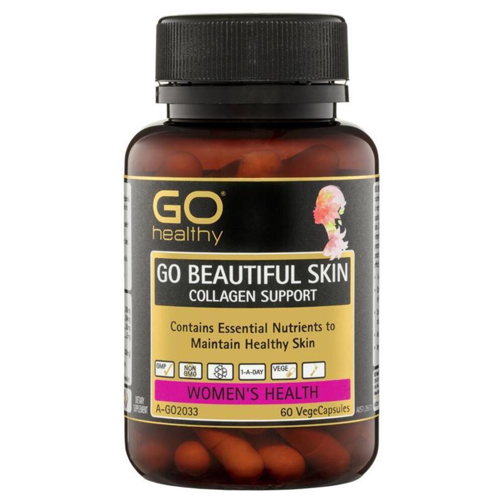 고헬씨 뷰티풀 스킨 콜라겐 서포트 60정 GO Healthy Beautiful Skin Collagen Support 60 Vege Capsules
