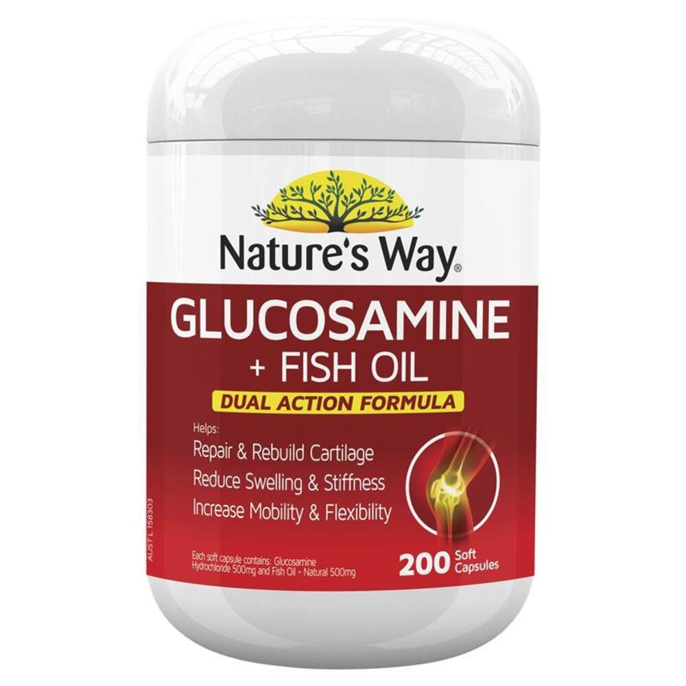 네이쳐스웨이 글루코사민 + 피쉬 오일 200 소프트 정 Natures Way Glucosamine + Fish Oil 200 Soft Capsules