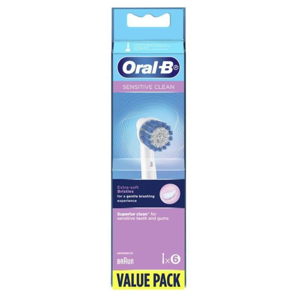 Oral B Power Toothbrush Clean Sensitive Refills 6 Pack