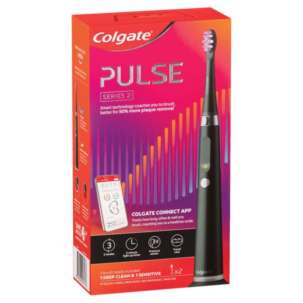Colgate Electric Toothbrush Series 2 Pulse Deep Clean &amp; Sensitive Black