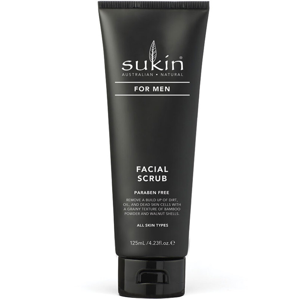 수킨 포 맨 페이셜 스크럽 125ml, Sukin For Men Facial Scrub 125ml