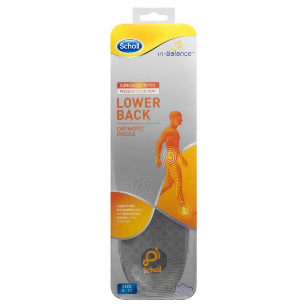 Scholl In Balance Lower Back Orthotic Insole Large