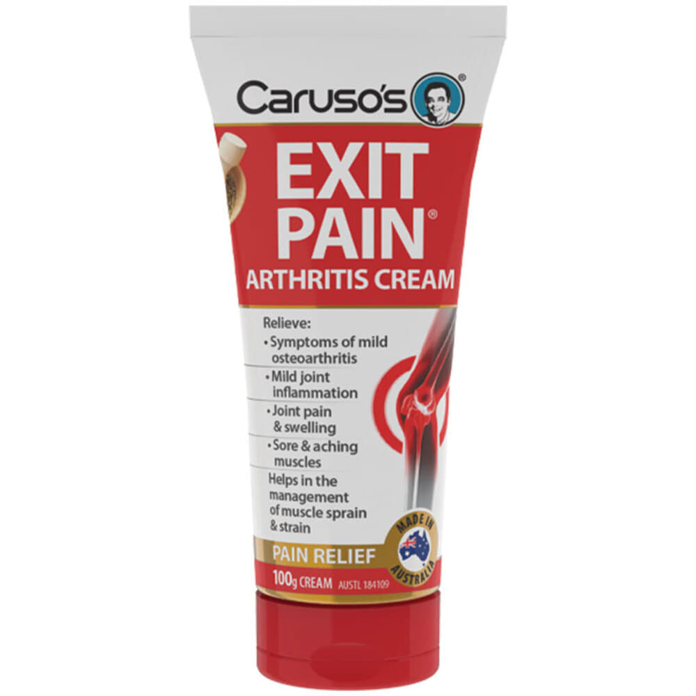 카루소스 내츄럴 헬스 엑싯 페인 Arthritis 크림 100g Carusos Natural Health Exit Pain Arthritis Cream 100g