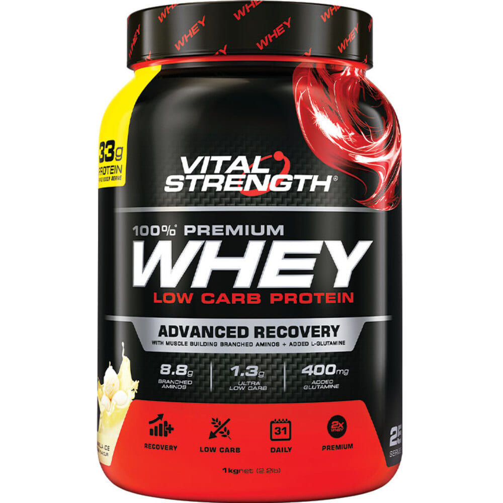 바이탈스트랭쓰 론치 웨이 프로틴 1kg 바닐라 VitalStrength Launch Whey Protein 1kg Vanilla