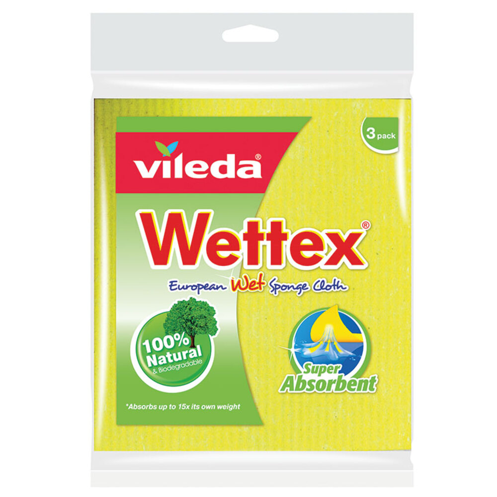 웻텍스 웻 스펀지 클로스팩, Wettex Wet Sponge Cloth 3 Pack