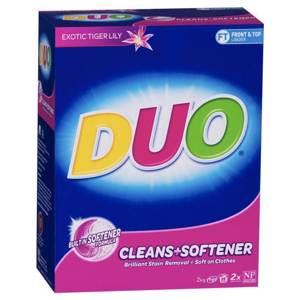 듀오 론드리 파우더 클린즈 and 소프튼즈 2kg, Duo Laundry Powder Cleans and Softens 2kg