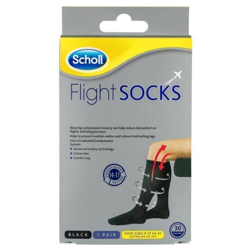 Scholl Flight Socks Unisex Size 9 12