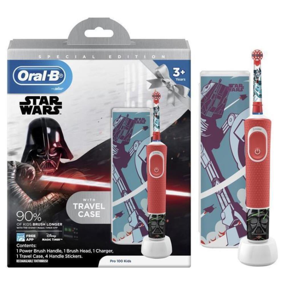 Oral B Power Toothbrush Pro 100 Kids Star Wars Or Spiderman