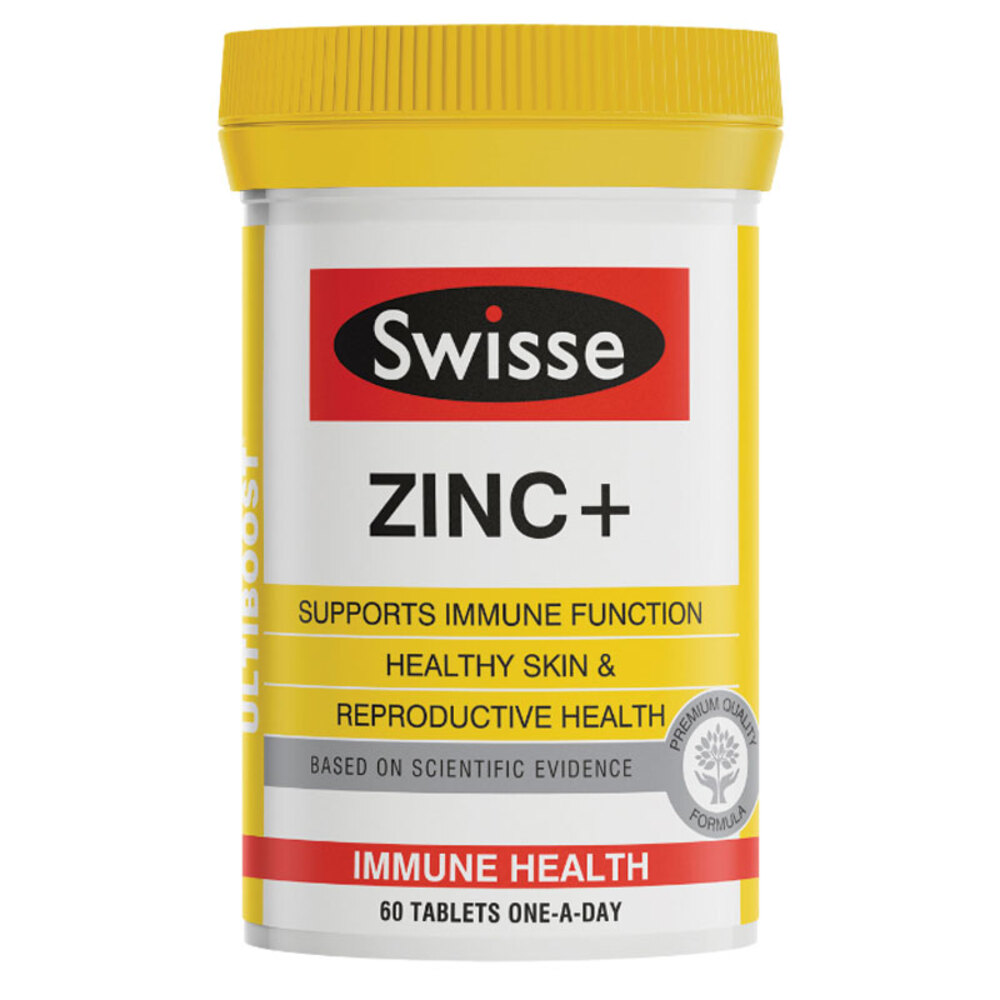 스위스 울티부스트 징크+ 60 타블렛 Swisse Ultiboost Zinc+ 60 Tablets