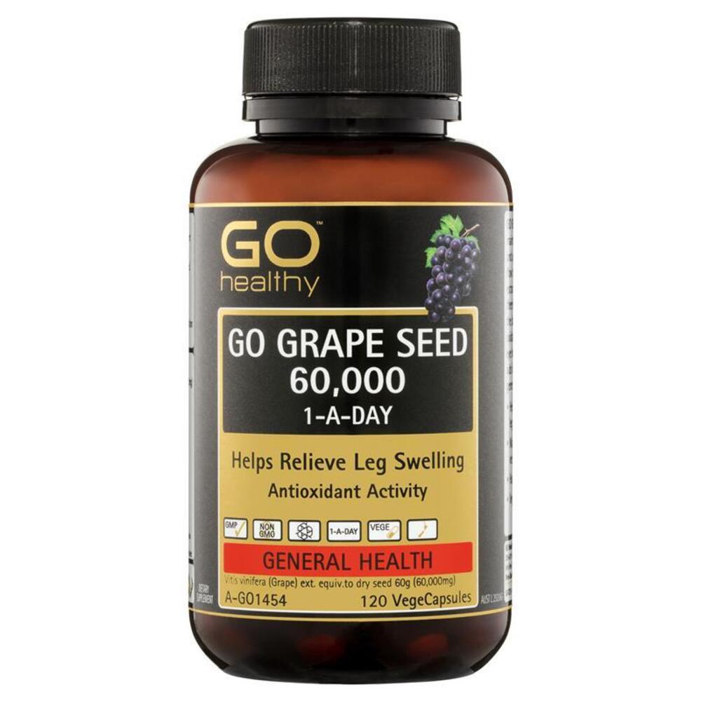 고헬씨 포도씨 60000mg 120정 GO Healthy Grape Seed 60000mg 120 Vege Capsules