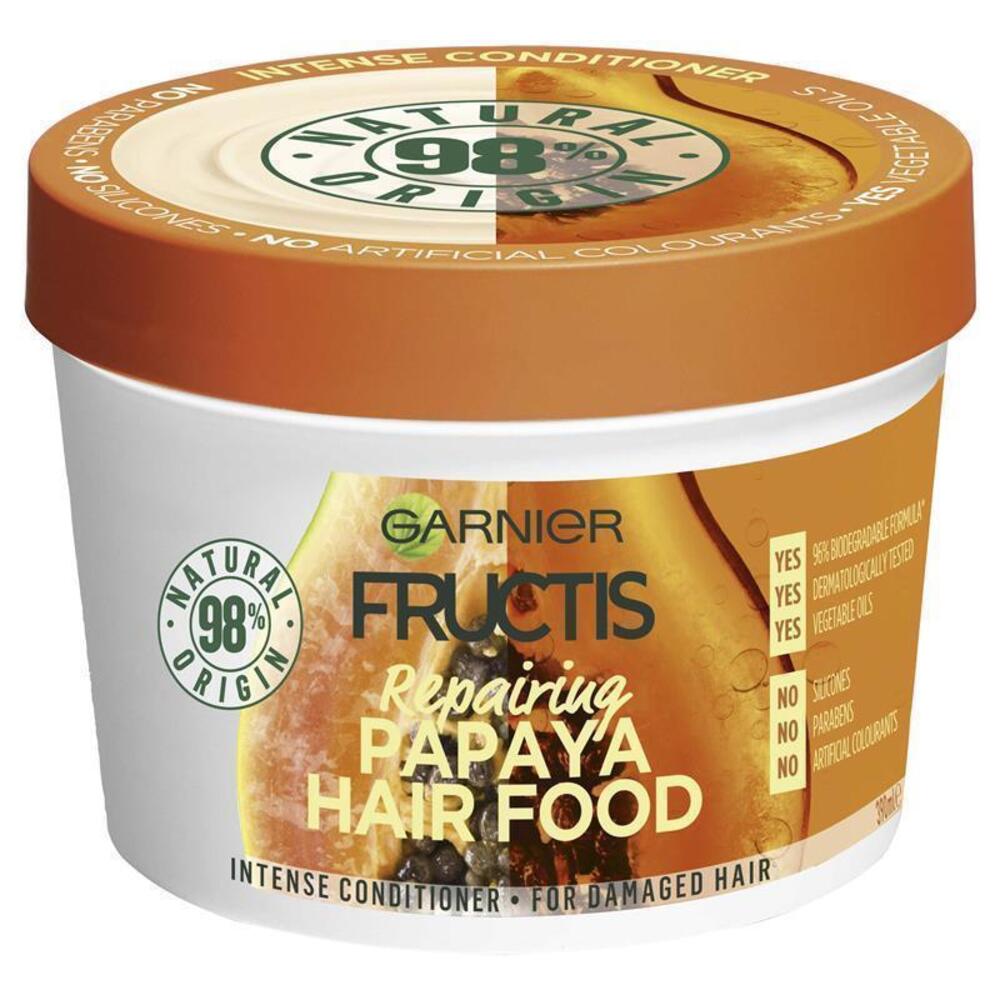 가니에 플럭티스 헤어 푸드 리페어링 파파야 390mL 포 데미지드 헤어, Garnier Fructis Hair Food Repairing Papaya 390ml for Damaged Hair
