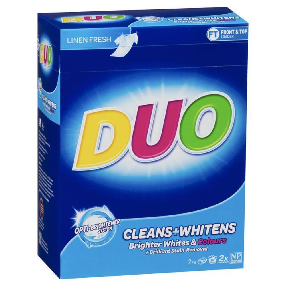듀오 론드리 파우더 클린즈 and 와이츠 2kg, Duo Laundry Powder Cleans and Whites 2kg