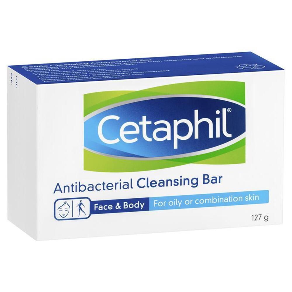 세타필 안티박테리얼 바 127g, Cetaphil Antibacterial Bar 127g