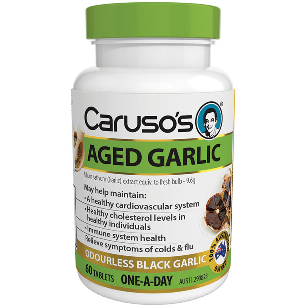 카루소스 내츄럴 헬스 원 어 데이 에이지드 마늘 무취 60타블렛 Carusos Natural Health One a Day Aged Garlic Odourless 60 Tablets