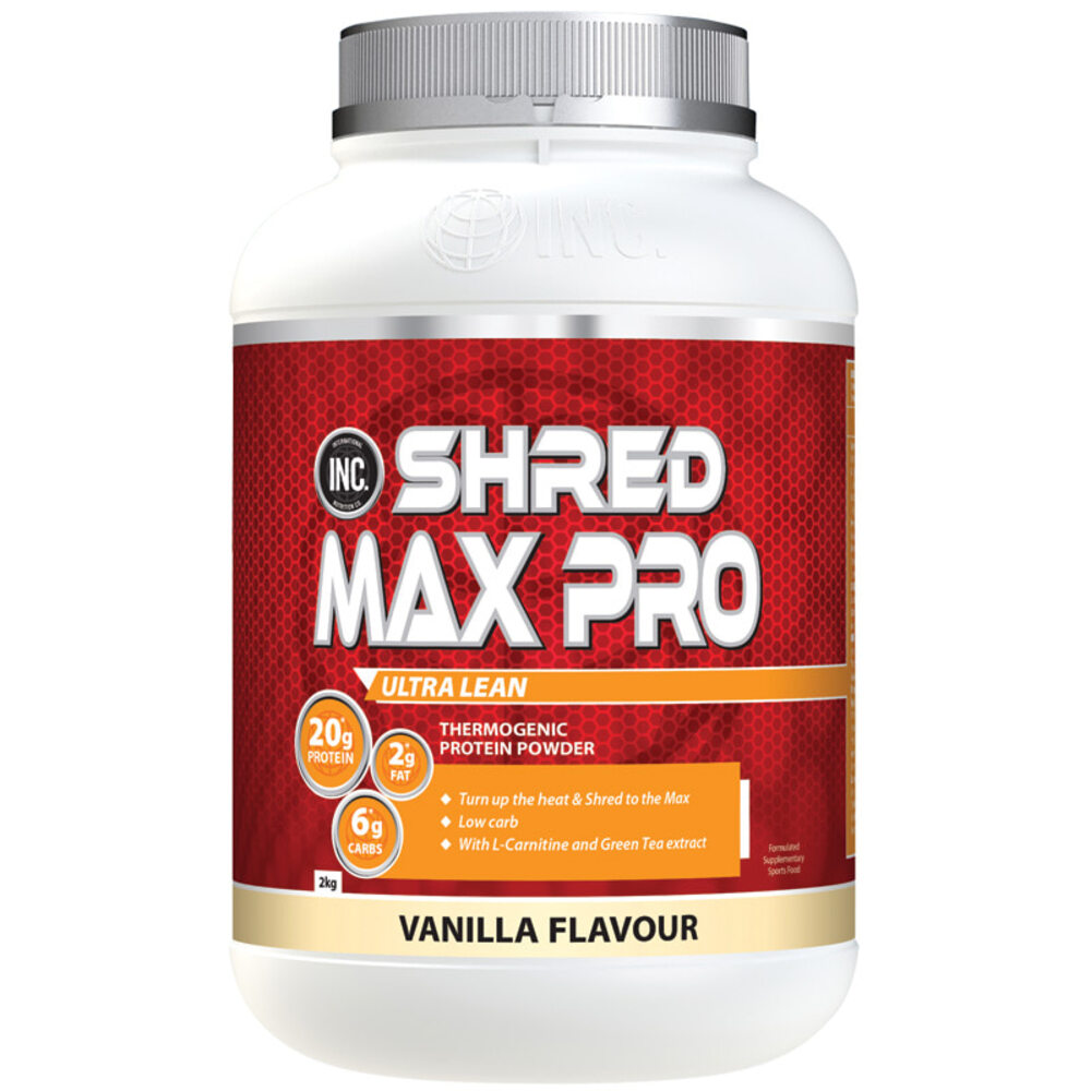 아이엔씨 쉬레드 맥스 프로 바닐라 맛 2kg INC Shred Max Pro Vanilla Flavour 2kg