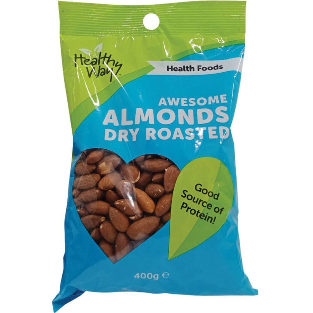 헬씨 웨이 어썸 아몬드 드라이 로스티드 400g, Healthy Way Awesome Almonds Dry Roasted 400g