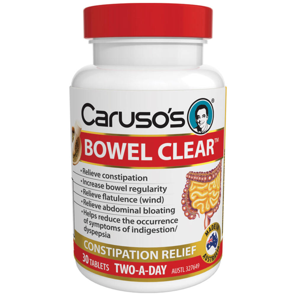 카루소스 내츄럴 헬스 퀵 클렌즈 바울 클리어 30타블렛 Carusos Natural Health Quick Cleanse Bowel Clear 30 Tablets