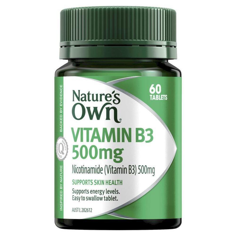 네이쳐스온 비타민 B3 500mg 60타블렛 Natures Own Vitamin B3 500mg 60 Tablets