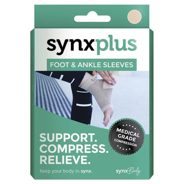 Synxplus Foot &amp; Ankle Sleeve Nude Small