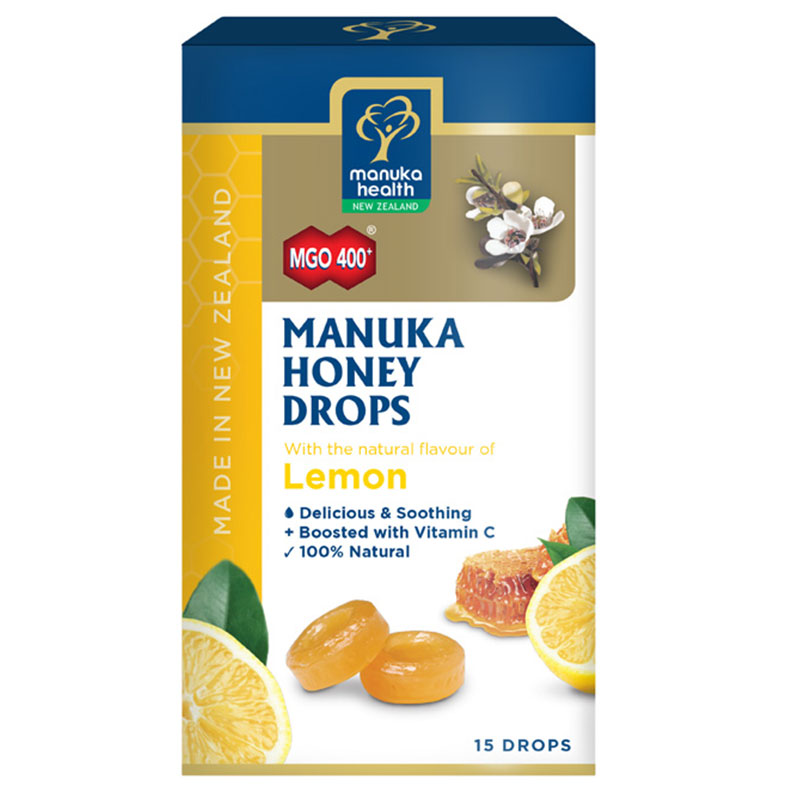 마누카헬스 마누카 허니 드롭 Lemon 15팩 65g Manuka Health Manuka Honey Drops Lemon 15 Pack 65g