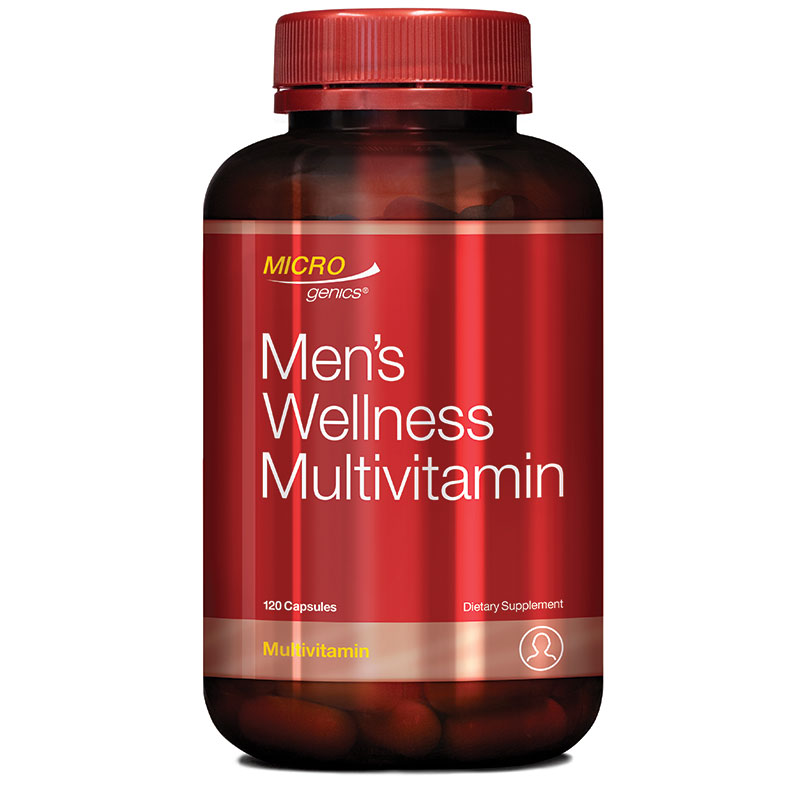 마이크로제닉 맨 웰네스 멀티비타민 120 캡슐, Microgenics Mens Wellness Multivitamin 120 Capsules
